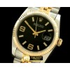 롤렉스 SS/YG TT Black Asian 2813Real Diamond -RDJ0214E