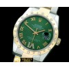 롤렉스 SS/YG Oyster Green Roman/Diam 2836 -RDJ0250B