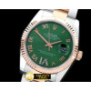 롤렉스 SS/RG Oyster Green Roman/Diam 2836 -RDJ0251D
