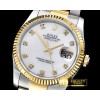롤렉스 DateJust Men's YG/SS White MOP Diams BP Swiss 2836 -RDJ0262B