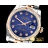 롤렉스 DateJust Jub Flt RG/SS Dark Blue Diam BP A3135 Mod -RDJ0266B