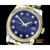 롤렉스 DateJust Jub Flt YG/SS Dark Blue Diam BP A3135 Mod -RDJ0268B