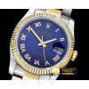 롤렉스 DJ 36mm Oyst Flt YG/SS Blue Roman BP A3135 Mod -RDJ0278B