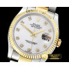 롤렉스 DJ 36mm Oyst Flt YG/SS White MOP Diams BP A3135 Mod -RDJ0279G