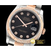 롤렉스 DJ 36mm Oyst Flt RG/SS Black Diams BP A3135 Mod -RDJ0288A