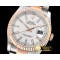 롤렉스 DJ 36mm Oyst Flt RG/SS White Thick Lume BP A3135 Mod -RDJ0291B