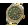 롤렉스 SS/YG Oyster MOP Green Diamond Swiss Eta 26712 -RDJLD0285A