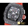리차드밀 RM01103 Auto Flyback Chrono FC/VRU Red Blk A7750 Mod -RM0118B