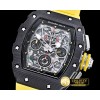 리차드밀 RM01103 Auto Flyback Chrono FC/VRU Yllw Blk A7750 Mod -RM0118C