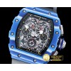 리차드밀 RM01103 Auto Flyback Chrono Blue FC/VRU Blk A7750 Mod -RM0119