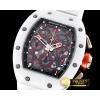 리차드밀 RM011 Felipe Massa LE Wht Cer CER/RG/VRU Blk/Red A7750 -RM0129E