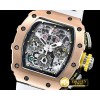 리차드밀 RM01103 Felipe Massa LE RG/TI/VRU Wht Skele A7750 Mod -RM0146D