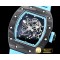 리차드밀 RM055 Bubba Watson FC/VRU Skeleton Blue KVF MY8215 Mod -RM0154B