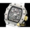 리차드밀 RM01103 Flyback Chronograph SS/RU (Wht) KVF A7750 Mod -RM0163C