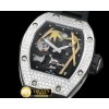 리차드밀 Panda Tourbillon SS/RU Skeleton Asian 21J Decorated -RM054A