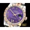 롤렉스 DJ Midsize 31mm Diam Bez RG/SS Purple Diam BP A2836 -RMDJ208C