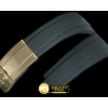롤렉스 Black Rubber Strap 20/16 with YG Insignia Clasp -ROLACC020C