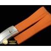 롤렉스 Orange Rubber Strap 20/18 with Insignia Clasp -ROLACC021D