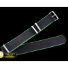 롤렉스 Black/Green 22mm Top Quality Nylon Strap -ROLACC024J