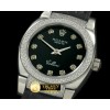 롤렉스 Ladies Mini Cellini SS/LE Black Diam Swiss Qtz -ROLCEL049I