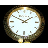 롤렉스 Dealer Clock SuperOcean Style YG/Wht Swiss Quartz -ROLCLK011
