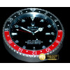 롤렉스 Dealer Clock GMT Style Black Black/Red Swiss Quartz -ROLCLK024