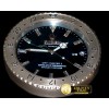 롤렉스 Dealer Clock GMT Style Black Gold Swiss Quartz -ROLCLK032