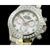 롤렉스 SS/SS/Sq Cut Bez MOP White A7750 Secs @ 6 -ROLDYT0083B