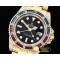 롤렉스 GMT II Red/Blue Rubies YG/YG Blk BP A3186 Mod -ROLGMT119A