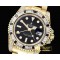 롤렉스 GMT II Blk/Wht Rubies YG/YG Blk BP A3186 Mod -ROLGMT119B