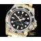 롤렉스 GMT II Blue/Wht Rubies YG/YG Blk BP A3186 Mod -ROLGMT119C