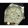 롤렉스 Skydweller SS/LE Roman White Asian 2813 -ROLSKD005B