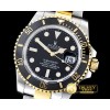 롤렉스 116613 YG/SS Blk Cer Submariner BP MY9015 Mod 3135 -ROLSUB0187D