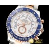롤렉스 YachtMaster 116681 Blue RG/SS White BP Asia 7750 Mod -ROLYM129