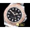 롤렉스 YachtMaster Mens 116621 RG/SS Black JF Asia 3135 Mod -ROLYM144