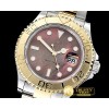 롤렉스 YachtMaster 116613 40mm 904L YG/SS Bwn MOP GMF A3135 -ROLYM156B