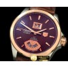 태그호이어 Grand Carrera Big Date Auto SS/RG/LE Brown A2813 -TAG0158