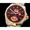 태그호이어 Grand Carrera Big Date Auto SS/RG Brown A2813 -TAG0159A