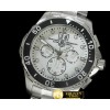 태그호이어 Aquaracer Big Date Chrono SS/SS White Jap OS Qtz -TAG0282A