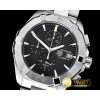 태그호이어 Aquaracer Calibre 16 Chronograph SS/SS Blk VK Quartz -TAG0298C