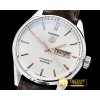 태그호이어 Carrera Calibre 5 Automatic SS/LE Wht/R ANF Asia 2824 -TAG0308B