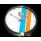 태그호이어 Dealer Clock Monaco Gulf Style SS/Wht Swiss Quartz -TAGCLK002