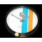 태그호이어 Dealer Clock Monaco Gulf Style PVD/Wht Swiss Quartz -TAGCLK003