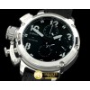 U-BOAT Chimera Side View SS/LE Blk/Wht Jap Qtz -UB027A