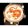 U-BOAT Classico Enamel Champleve Dragon RG/LE White A2836 -UN036A
