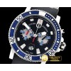 U-BOAT Maxi Marine Chronograph Blue SS/BRU Black Jap OS20 Qtz -UN048B