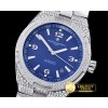 바쉐론콘스탄틴 Overseas Ref.47074 Diams SS/SS Blue MY8215 Mod Cal510 -VC0100D