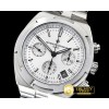 바쉐론콘스탄틴 Overseas Chronograph SS/SS White Asia 7750 Mod 5200 -VC0108C