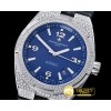 바쉐론콘스탄틴 Overseas Ref.47074 Diams SS/LE Blue MY8215 Mod Cal5100 -VC097C
