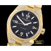 바쉐론콘스탄틴 Overseas Ref.47074 Diams YG/YG Black MY8215 Mod Cal5100 -VC098B